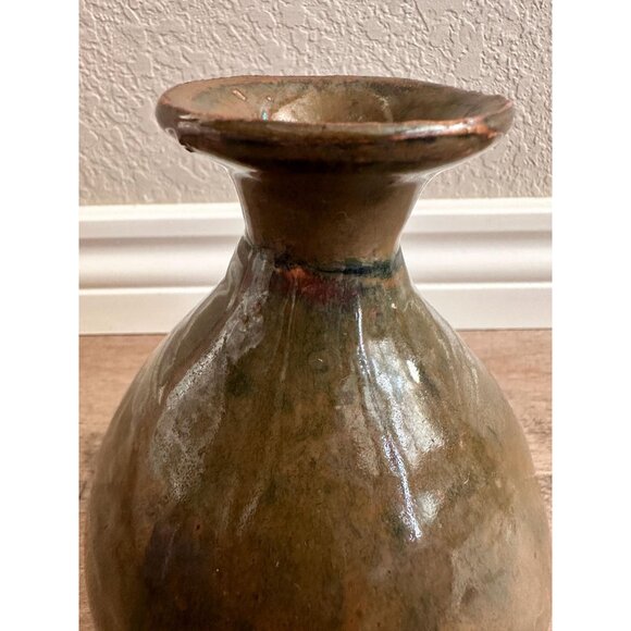 Vintage Studio Stoneware Artisan Craft Sake Bottle Vase Simple Rustic - Picture 3 of 6